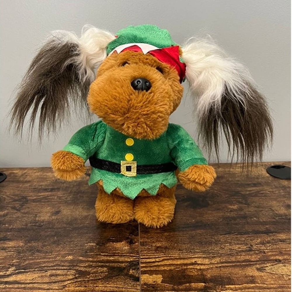 Christmas Holiday Time Animated Flapping Ear Puppy Plush